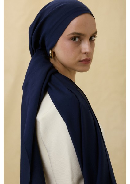 Paris Ipeği Lacivert Renk Pamuklu Şal indirimleri