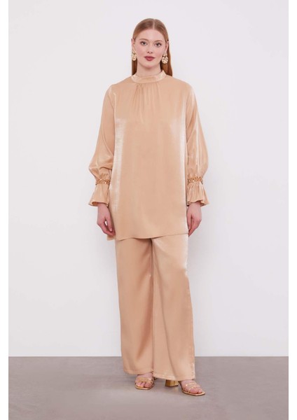 Camel Taş Detaylı Ikili Takım