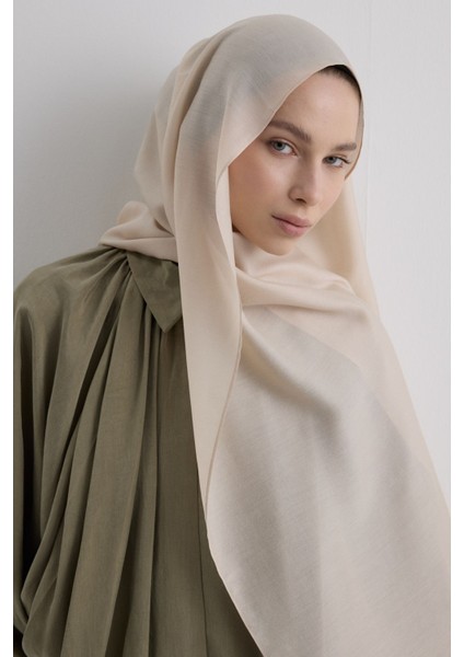 Paris Ipeği Krem Renk Pamuklu Şal