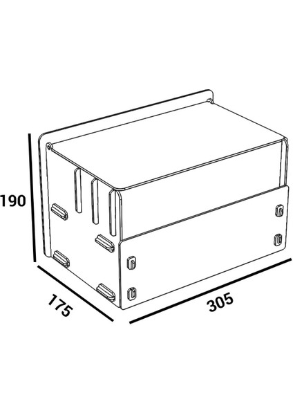 Pembe 10 Gözlü Ahşap Çekmeceli Takı ve Makyaj Düzenleyici