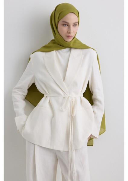 Paris Ipeği Lime Yeşil Renk Pamuklu Şal indirimleri