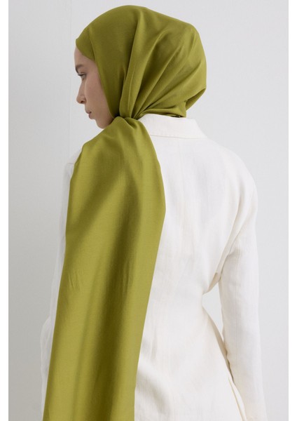 Paris Ipeği Lime Yeşil Renk Pamuklu Şal