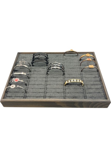 Ahşap Çerçeveli Kelepçe Bilezik Tablosu, 34,5X24,5X4,5CM, Siyah modelleri