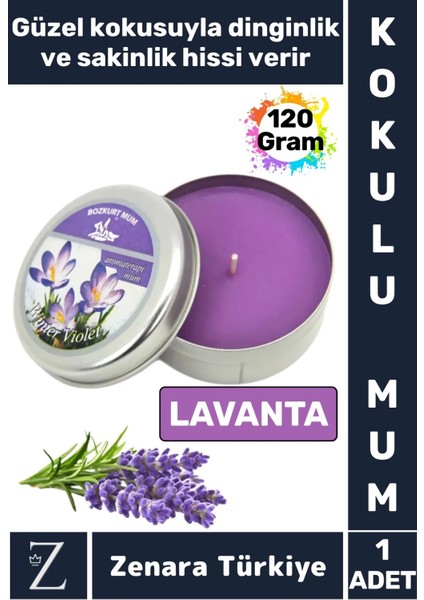 Özel Metal Kutu Arınma Huzur Meditasyon Yoga Esans Sakinlik Veren Dekoratif Oda Kokusu Mum 120 Gram