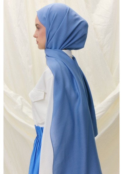 Paris Ipeği Çelik Mavi Renk Pamuklu Şal modelleri