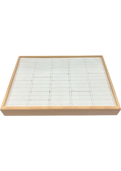 Ahşap Kelepçe Bilezik Teşhir Tablası, Gri, Çerçeveli, 34,5X24,5X4,5CM fırsatları