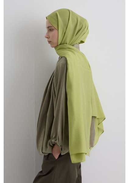 Paris Ipeği Ihlamur Renk Pamuklu Şal