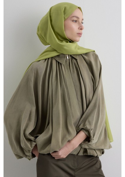 Paris Ipeği Ihlamur Renk Pamuklu Şal