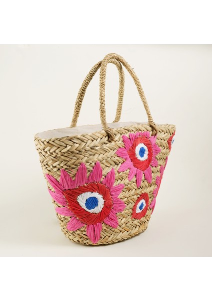 Huaruı Kamış Çanta 53X30X18 cm Pembe modelleri