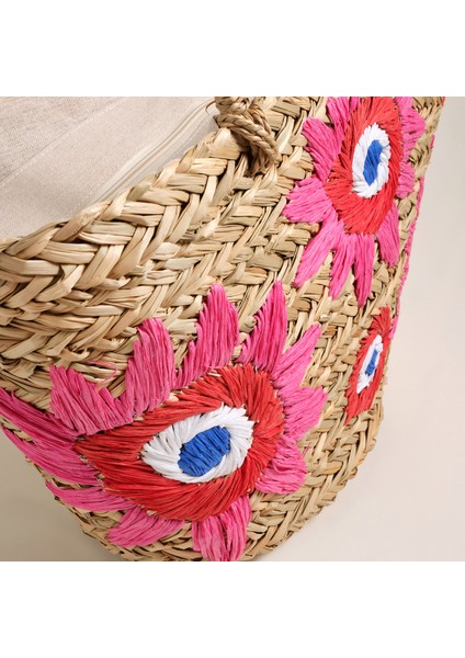 Huaruı Kamış Çanta 53X30X18 cm Pembe fırsatları