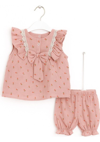 Fiyonklu Kız Bebek Yazlık 2’li