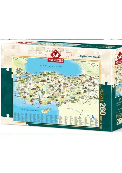 Türkiye Kültür Haritası 260 Parça Puzzle