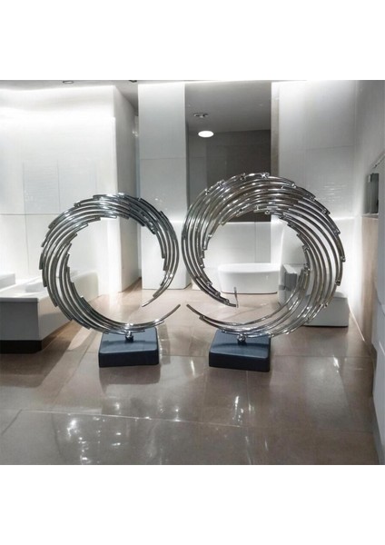 Gümüş Renkli Ay ve Yıldız Tasarımlı Dekoratif 2'li Tel Aksesuar Seti