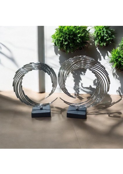Gümüş Renkli Ay ve Yıldız Tasarımlı Dekoratif 2'li Tel Aksesuar Seti modelleri