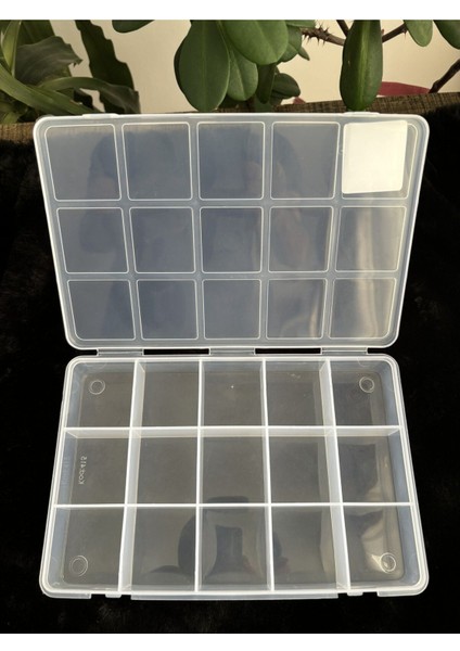 15 Bölmeli Beyaz Takı ve Aksesuar Organizer Kutu 230X150X35 mm fırsatları