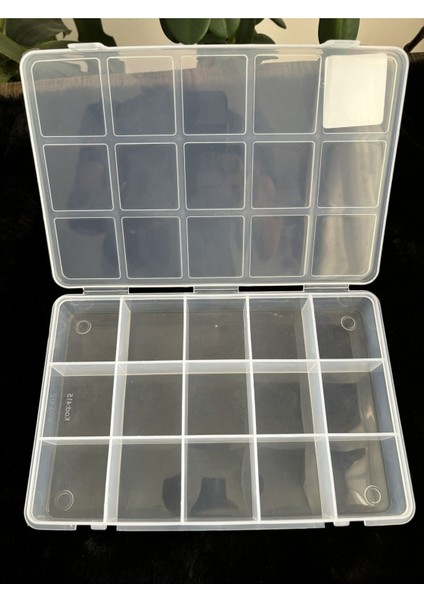 15 Bölmeli Beyaz Takı ve Aksesuar Organizer Kutu 230X150X35 mm indirimleri