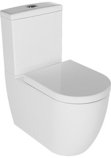Deep Duvara Sıfır Klozet Takımı Mat Beyaz (Rezervuar ve Kapak Dahil) - 63 cm