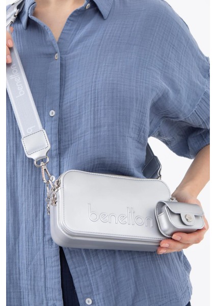 United Colors Of Benetton Kadın Çapraz Çanta Bnt 1448 - Gümüş fiyatları