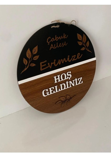 Kişiye Özel Ahşap Kapı Süsü