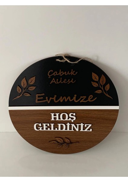 Kişiye Özel Ahşap Kapı Süsü modelleri