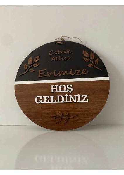 Kişiye Özel Ahşap Kapı Süsü fırsatları