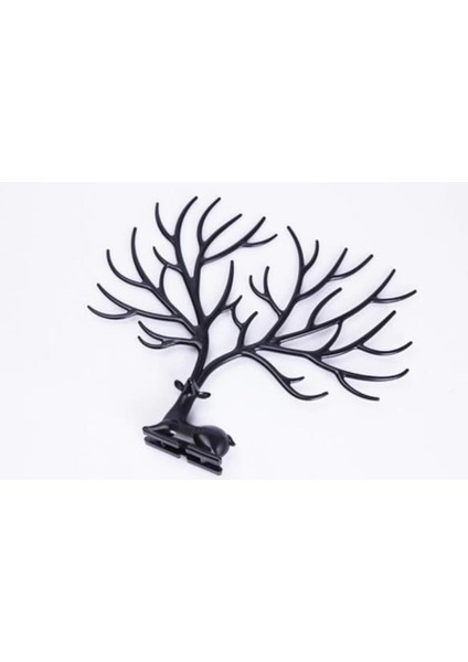 Siyah Geyik Tasarımlı Takı ve Mücevher Standı, Düzenli Saklama Için Ideal fırsatları