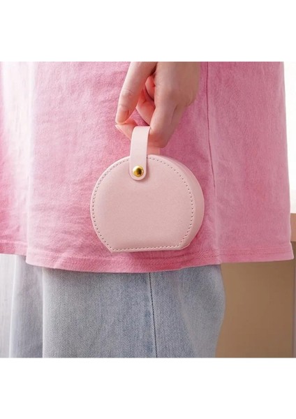 Pembe Saplı Takı Organizatör, Seyahat ve Günlük Kullanım Için Güzel Tasarım