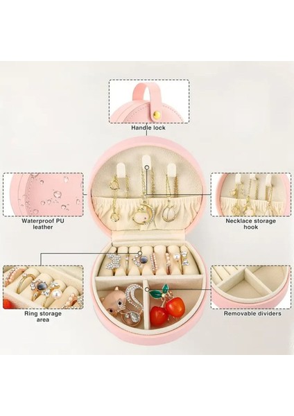 Pembe Saplı Takı Organizatör, Seyahat ve Günlük Kullanım Için Güzel Tasarım indirimleri