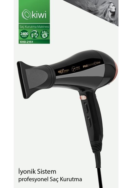 KHD-2151 Profesyonel Iyonik Saç Kurutma Makinesi