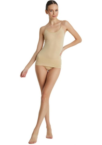 Kadın Essential İnce Askılı Ten Atlet 1951