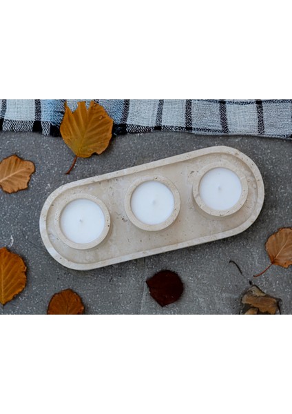 Lucia Ultra Yüksek Kaliteli 30CM 4'lü Set Traverten Veya Mermer Soya Mum - Yüksek Kalite Doğal Soya Mum ve Koku Esansı - Damarlı Beyaz Mermer, Kahve Gümüş Traverten, Bej Traverten Taş Seçenekleri fırsatları
