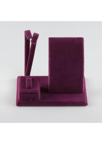 Mor Renkli Mini Üçlü Takım Manken Seti, Şık ve Kullanışlı Ürün.