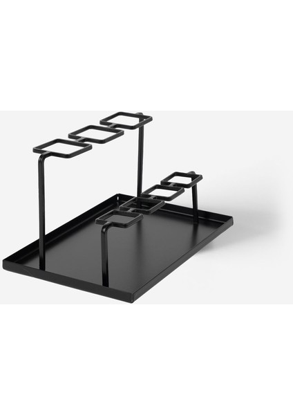 Şık Siyah Metal Düzenleyici, Kalem ve Fırça Saklama Için Modern Tasarım