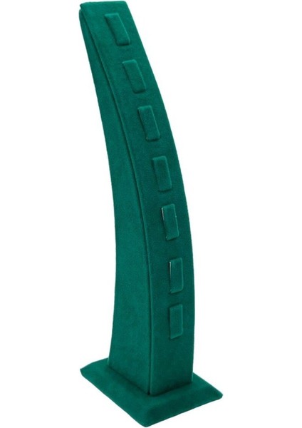 Yeşil Renk Dik Yüzük Standı 25 cm Yüzük Organizeri