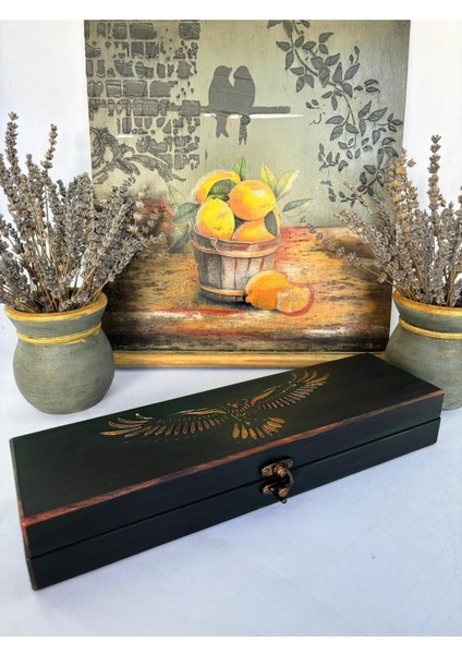 Şık Ahşap Takı ve Eşyalar Düzenleyici Kutusu, Organizer, Dolap