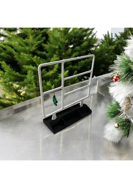 Beyaz Küpe Standı, Şık ve Kullanışlı Mücevher Düzenleyici