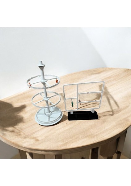 Beyaz Küpe Standı, Şık ve Kullanışlı Mücevher Düzenleyici fiyatları