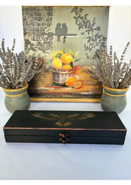 Şık Ahşap Takı ve Eşyalar Düzenleyici Kutusu, Organizer, Dolap