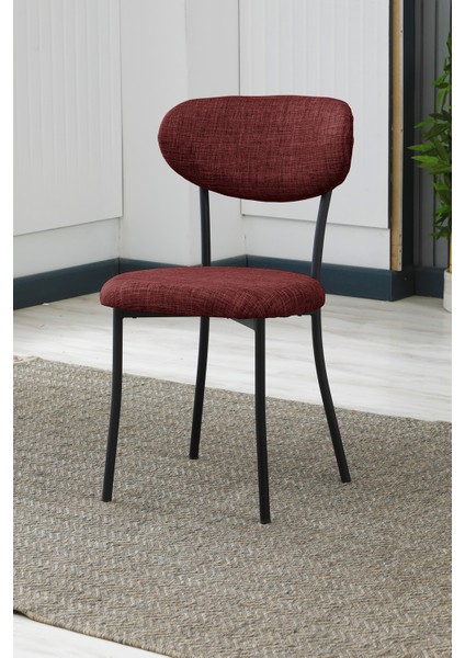 Elegant Modeli Kare Mutfak Masa Sandalye Takımı, 2 Sandalye 1 Sabit Ceviz Masa 70X70 Cm, Keten Kumaş