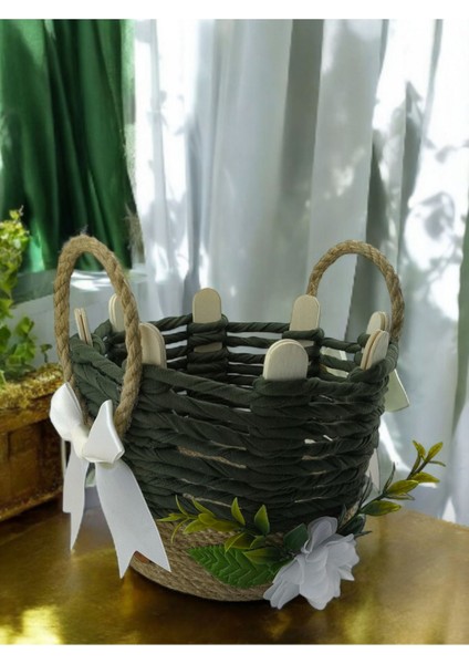 El Emeği Küçük 18CM Hasır Sepet, Takı Organizer Stantı, Şık ve Kullanışlı. fiyatları