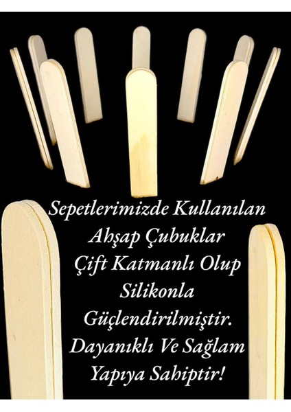 El Emeği Küçük 18CM Hasır Sepet, Takı Organizer Stantı, Şık ve Kullanışlı.