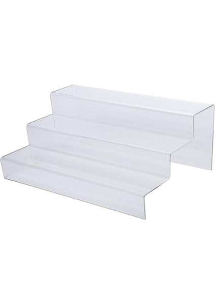 3 Katlı Merdiven Stand, Beyaz, 30CM, Dayanıklı ve Şık Tasarım
