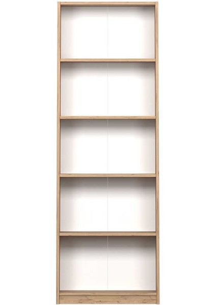 Max 5 Raflı Kitaplık - Florida Meşe 58X170X23 cm fırsatları