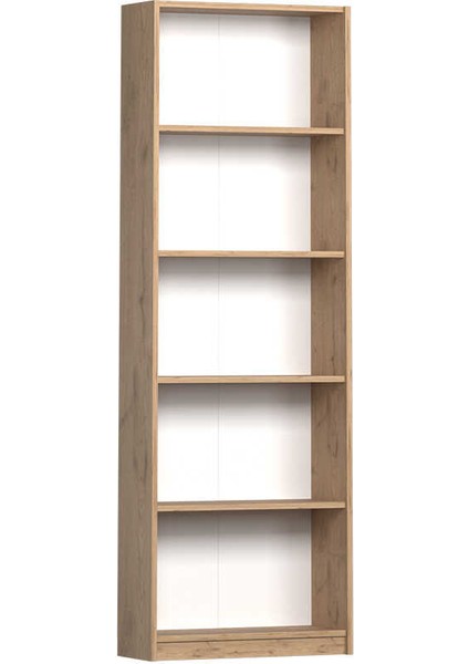 Max 5 Raflı Kitaplık - Florida Meşe 58X170X23 cm indirimleri