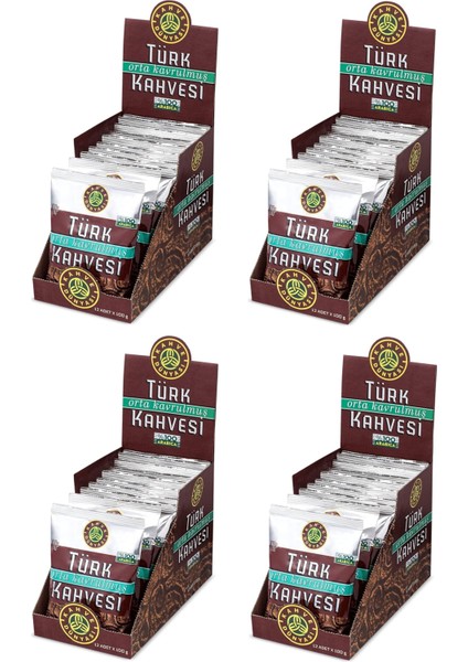 Orta Kavrulmuş Türk Kahvesi 100 gr x 48 Adet