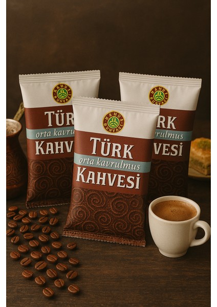 Orta Kavrulmuş Türk Kahvesi 100 gr x 48 Adet
