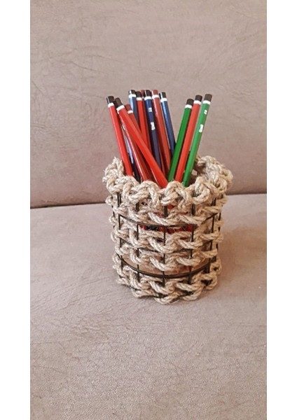 Metal Kalemlik, Hasır Masaüstü Organizer, Tek Bölmeli Ofis Düzenleyici fiyatları