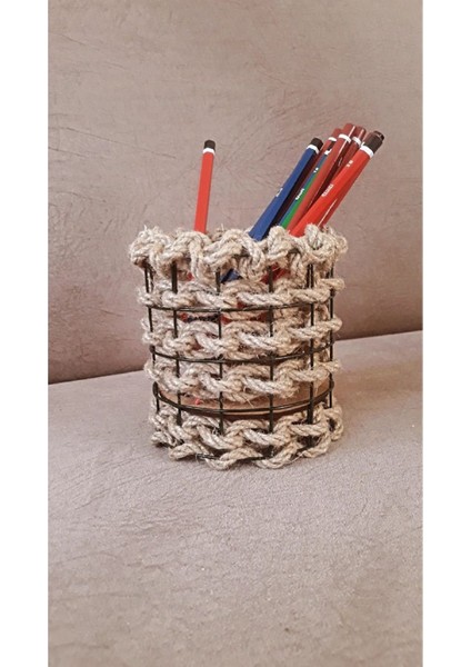 Metal Kalemlik, Hasır Masaüstü Organizer, Tek Bölmeli Ofis Düzenleyici fırsatları