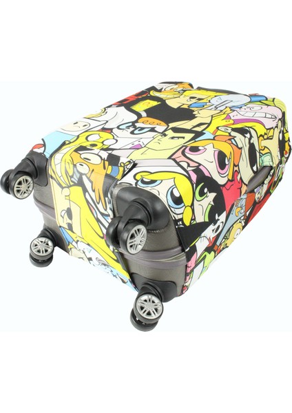 (MY#135 Çizgi Karakter ) Valizler Için Kılıf Seti (Kabin Orta ve büyük) indirimleri