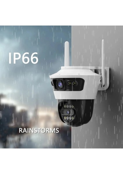 BLM56 4 Mp 4K Ultra Hd Alarmlı Suya Dayanıklı Çift Lensli 2.4 G İp Dış Mekan Güvenlik Kamerası fırsatları